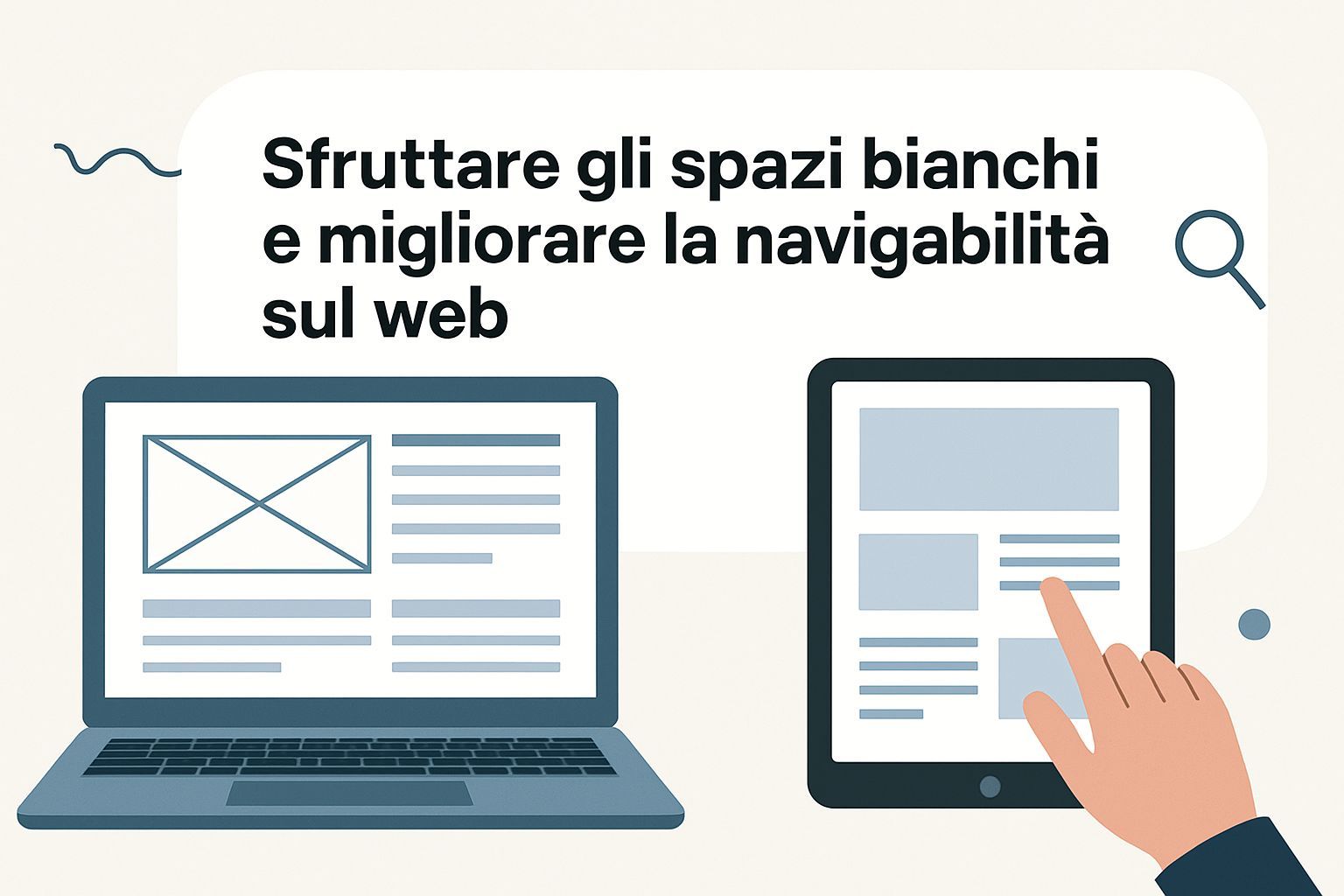 Sfruttare gli spazi bianchi e migliorare la navigabilità sul web
