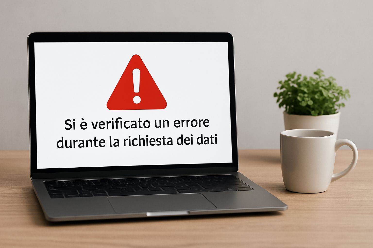 Si è verificato un errore durante la richiesta dei dati (500)